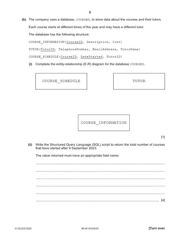 Worksheet - 2 - Database Cambridge (Answer) | PDF | Databases | Sql