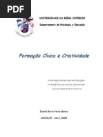 Dissertação de Mestrado - Formação Cívica e Criatividade
