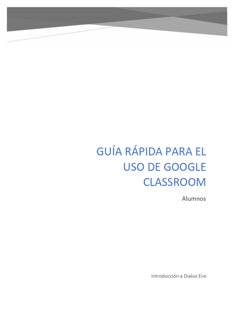 Guía para el uso de Google Classrrom | PDF | Informática | Software