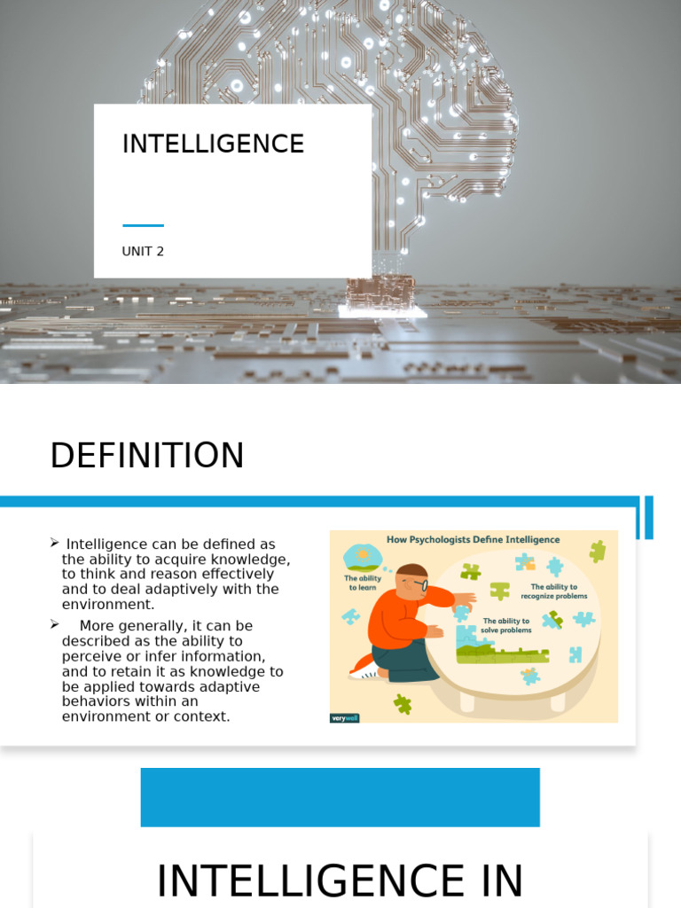 Intelligence Sem 2 Final | PDF | Wechsler Adult Intelligence Scale ...