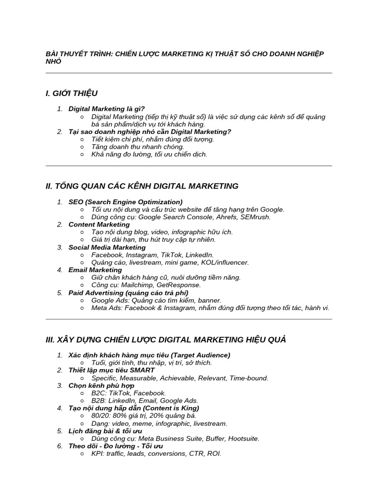 cHIẾN LƯỢC MARKETING | PDF