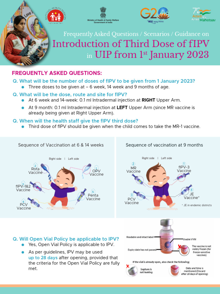 fIPV Vaccination Schedule and Guidelines | PDF | Vaccines | Immunology