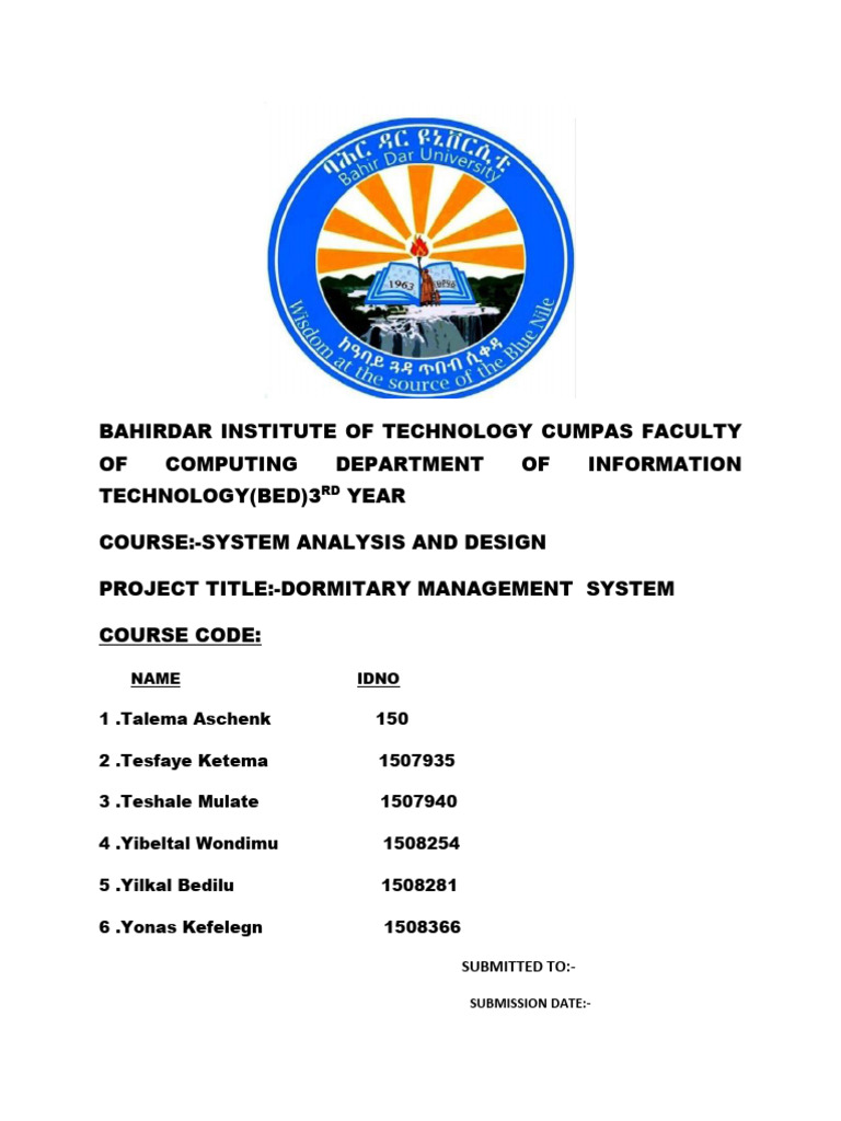 Dormitory Management System Proposal | PDF | Use Case | Class (Computer ...