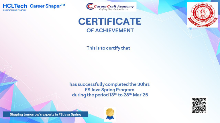 HCL Certificate | PDF