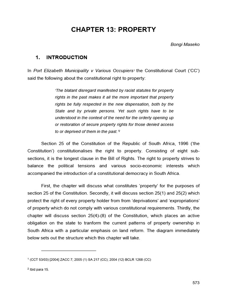 Understanding Property Rights in SA | PDF | Eminent Domain | Property