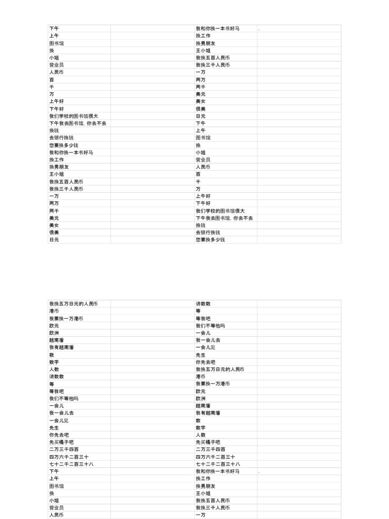 TỪ vựng Trung - Bản sao của Buổi 9 | PDF