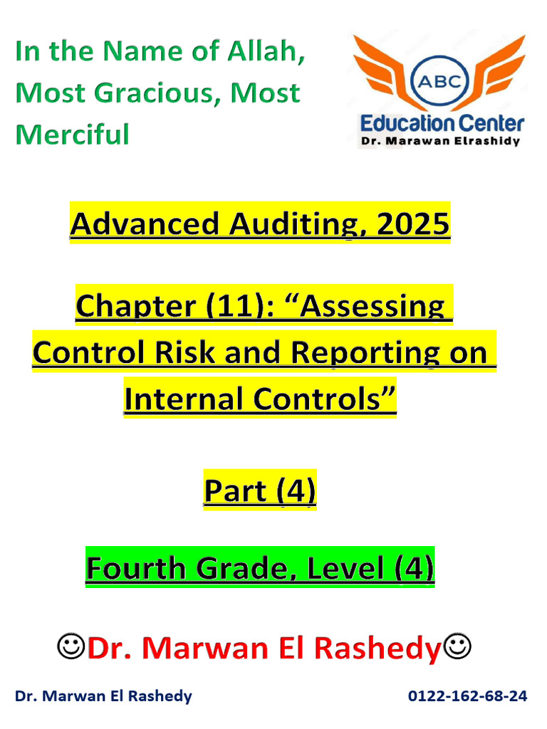 Internal Control Risk Assessment Guide | PDF | Audit | Internal Control
