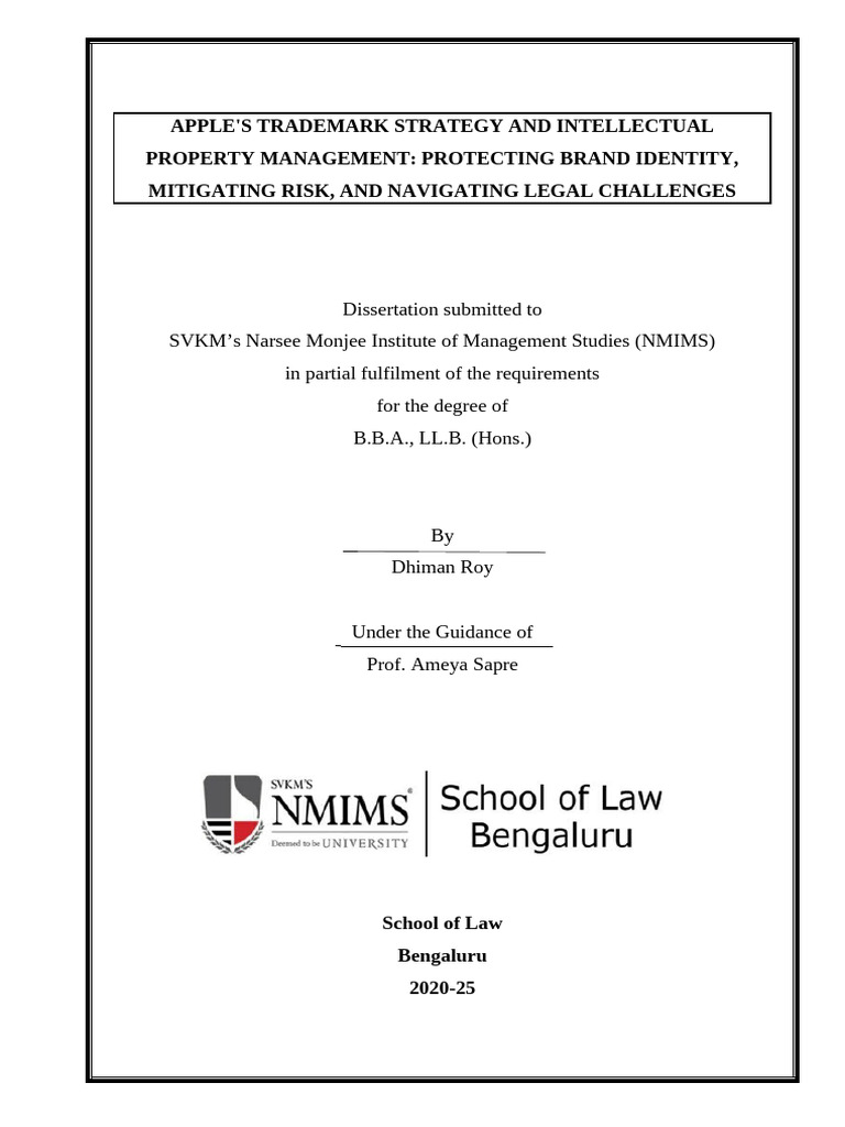 Apple's Trademark Strategy Overview | PDF | Intellectual Property ...