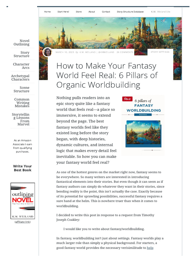 Organic Worldbuilding | PDF | Fantasy | Worldbuilding