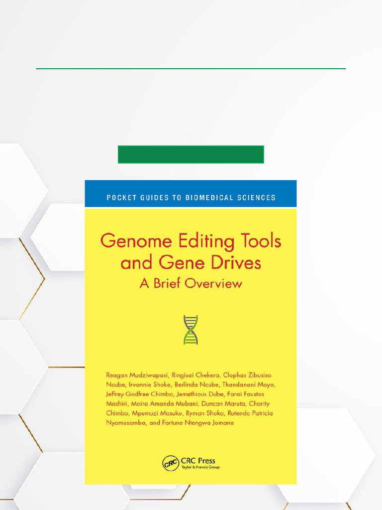 Genome Editing Tools Overview | PDF | Biology | Genetics