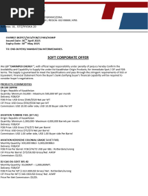Soft Corporate Offer  DARIMPEX ENERGY