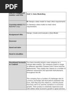 Unit 5 Assignment 2: Data Model Design | PDF | Prices | Exchange Rate