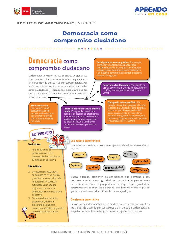 Compromiso Ciudadano en Democracia | PDF | Democracia | Ideologías ...