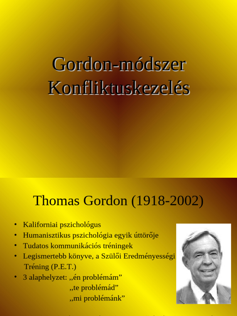 Gordon Módszer | PDF