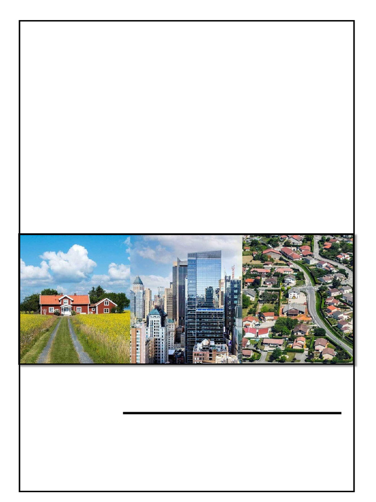 Study of Rural and Urban Settlements | PDF | Land Reform | Urbanization
