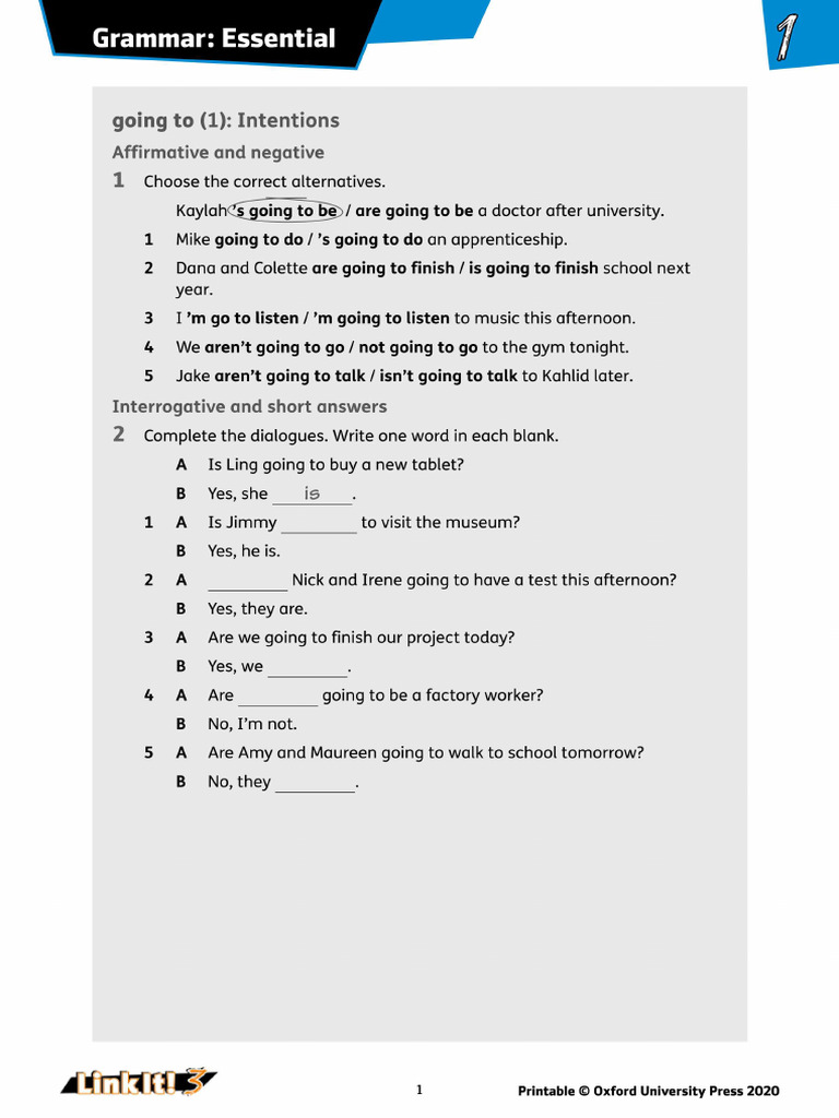 Unit 1 GRAMMAR | PDF
