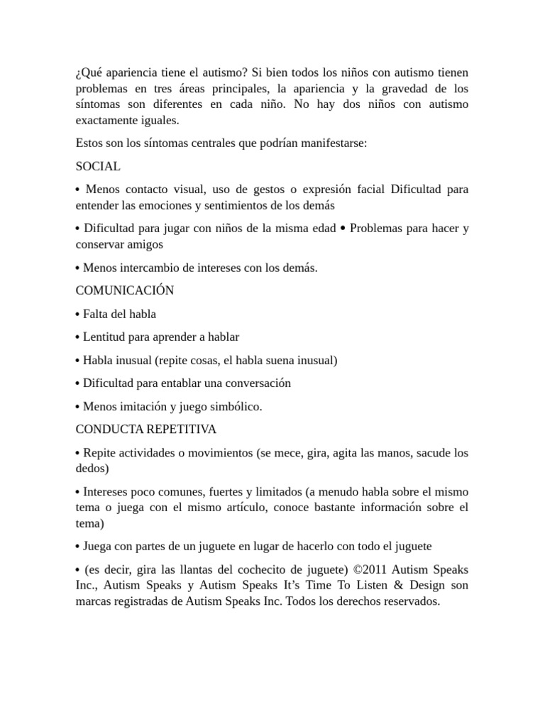 Asperger | PDF | Síndrome de Asperger | Las emociones