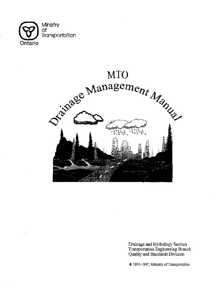 MTO Drainage Management Manual | PDF | Storm Drain | Stream