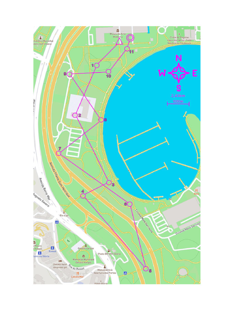 Mapa Corrida de Orientação Aterro Do Flamengo | PDF