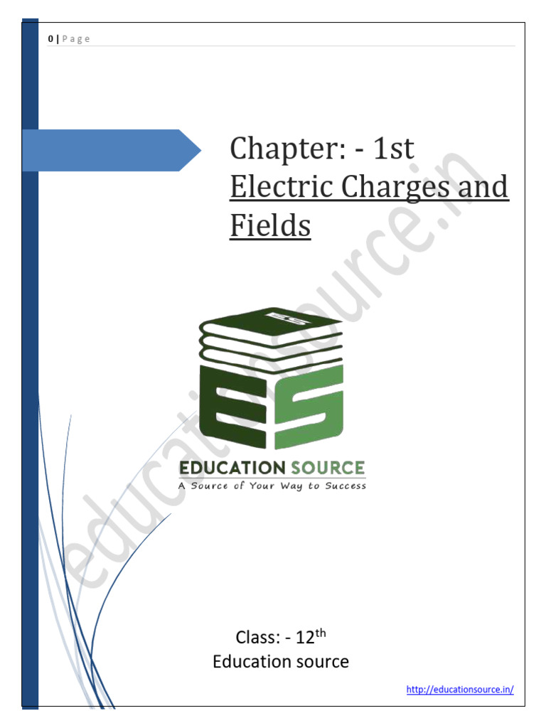 Unit 1 Electric Charges and Fields | PDF