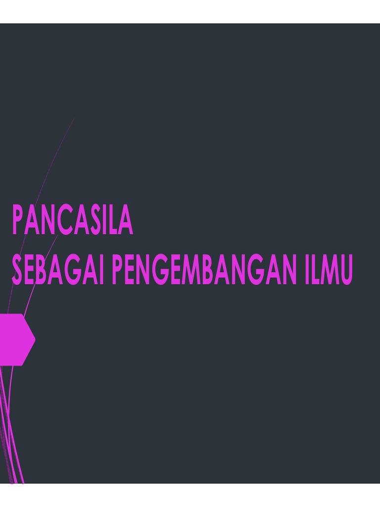 Pancasila dan Pengembangan Ilmu di Indonesia | PDF