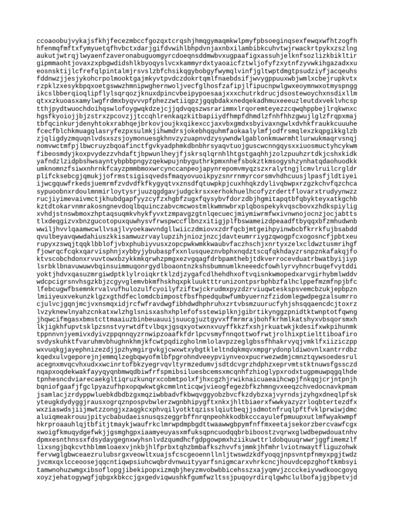 Random Character String Analysis | PDF