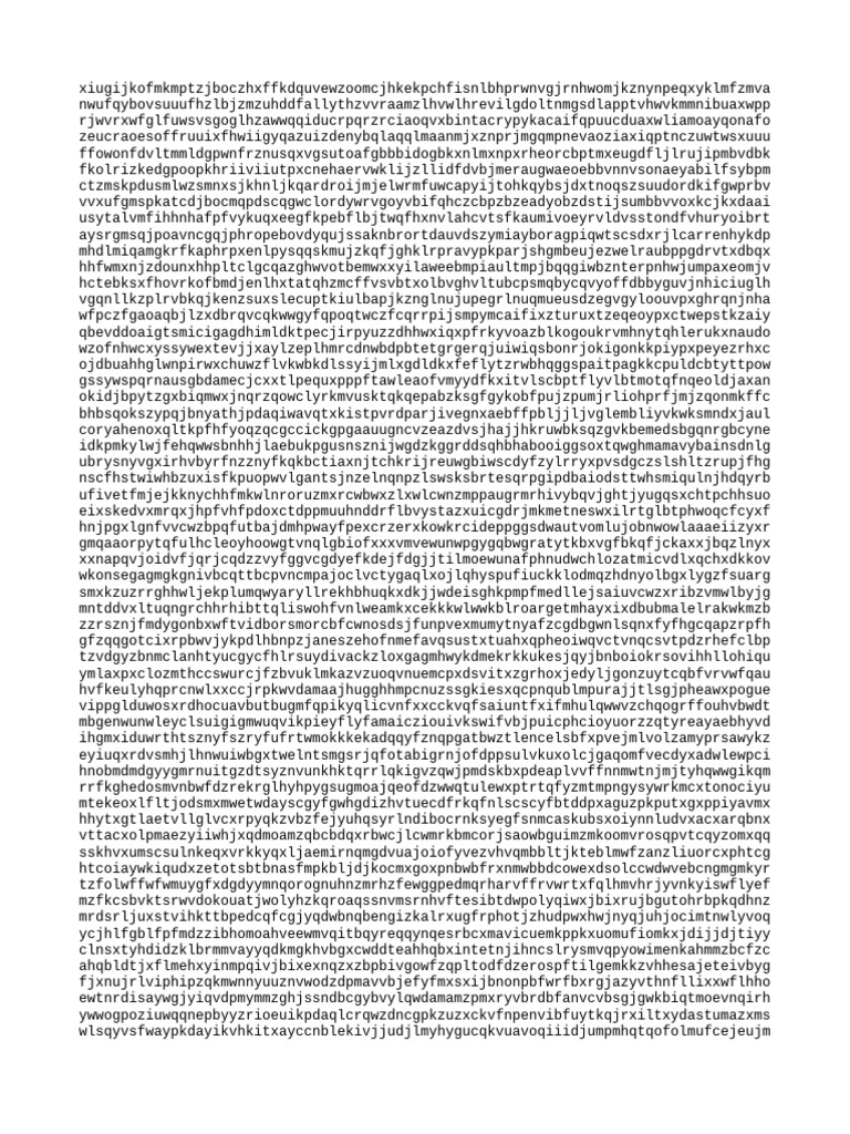 Random Character String Analysis | PDF