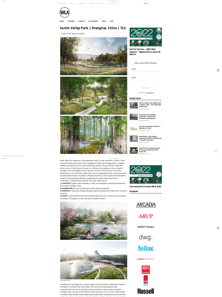 Sanlin Valley Park: Urban Ventilation Design | PDF | Climate | Ecology