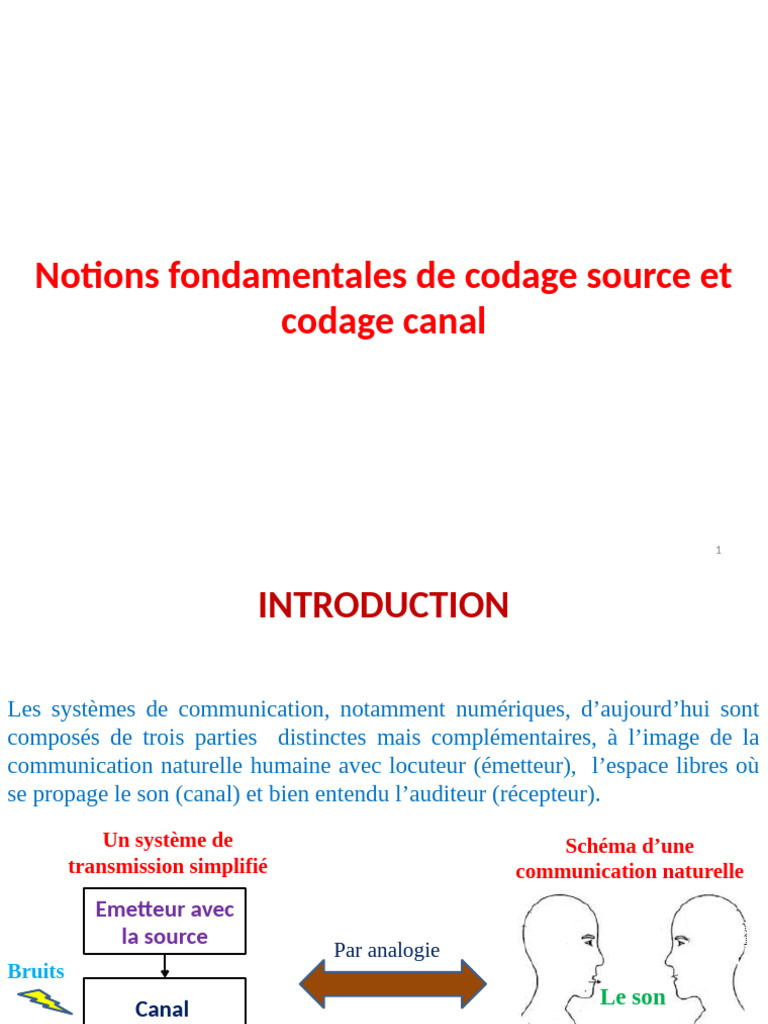 Codage Source et Canal en Communication | PDF | Débit binaire | la ...