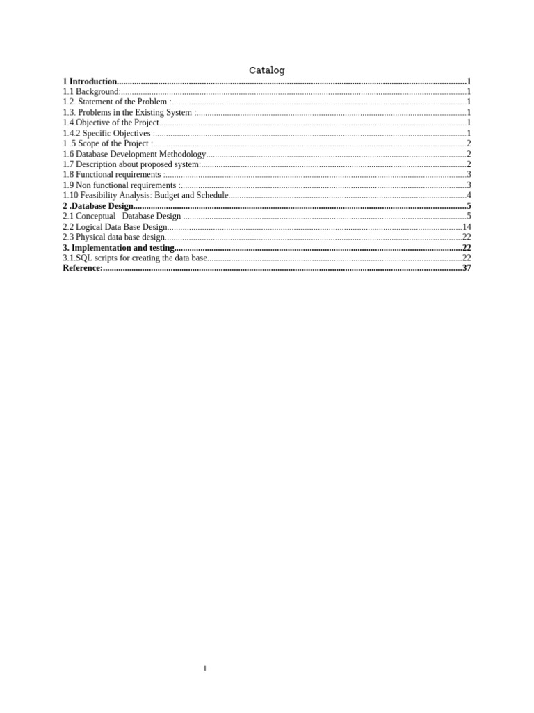 Databaseprojects FINAL1234 | PDF | Databases | Database Index