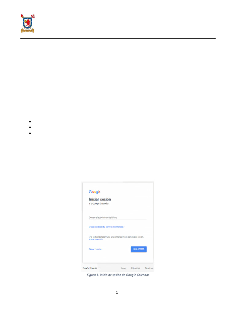 Manual de Uso de Google Calendar | PDF | Internet | Ventana (informática)