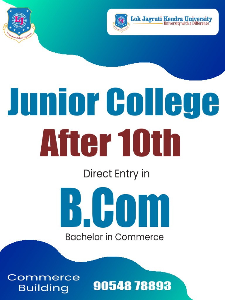 Junior College: After 10th | PDF