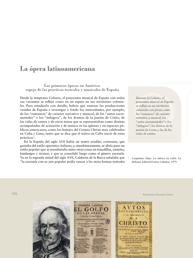 Historia de la ópera en Latinoamérica | PDF | Ópera