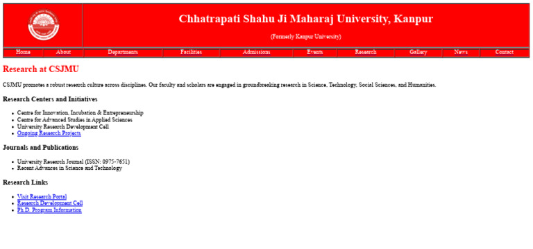 Research - CSJMU | PDF