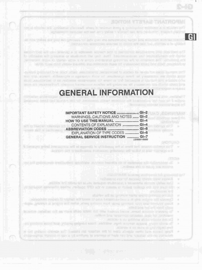 Section GI - General Information | PDF