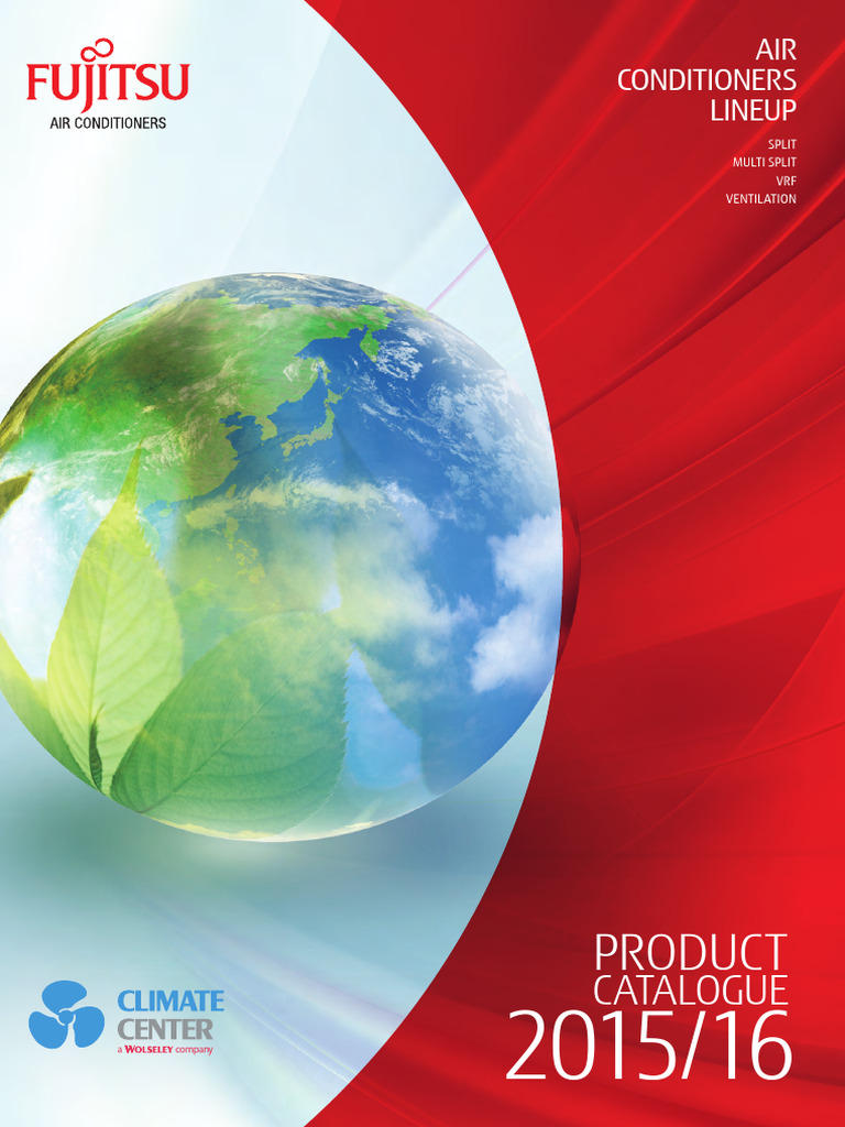 Fujitsu Brochure 2016 | PDF | Air Conditioning | Sustainable Technologies
