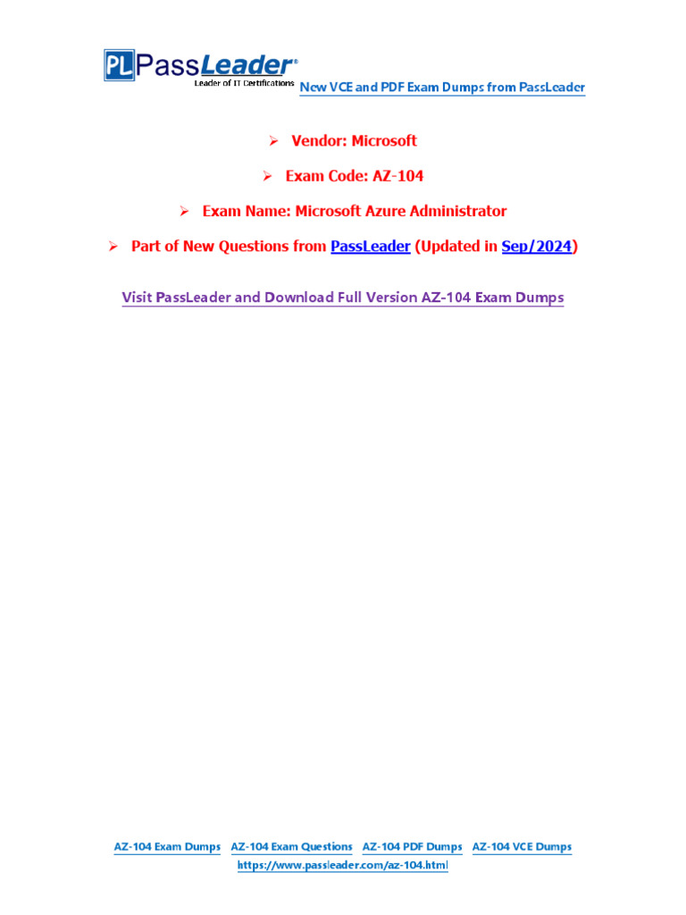 Az 104 | PDF | Microsoft Azure | Computer Network