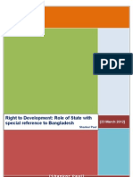 Right To Development - Role of State With Special Reference To Bangladesh