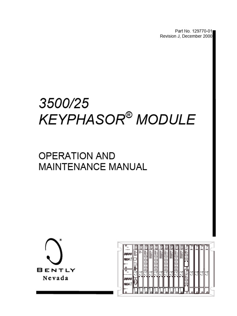 Keyphasor Module O&M Manual 3500/25 | PDF | Programmable Logic ...