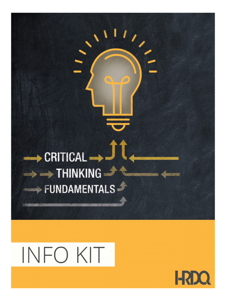 Critical Thinking Skills Training Guide | PDF | Thought | Critical Thinking