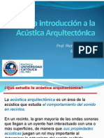 Una introducción a la Acústica Arquitectónica - v 22 Marzo
