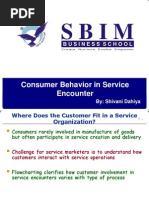 Consumer Behaviour in Service Encounter