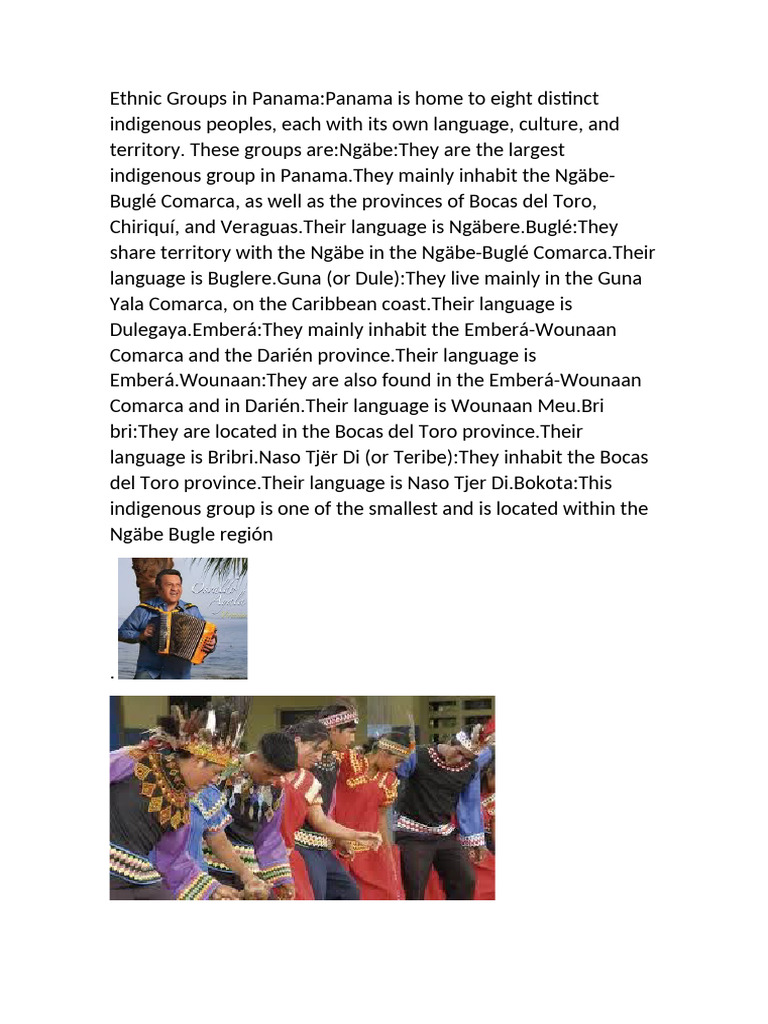 Ethnic Groups in Panama | PDF | Panama