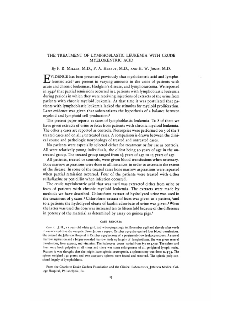 Leukemia Research Advancements in Understanding | PDF | White Blood ...
