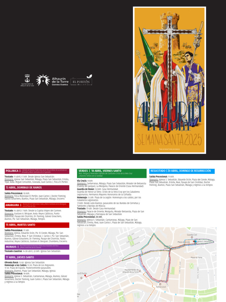 Itinerarios y Horarios Semana Santa Ok | PDF | Fiestas cristianas y ...