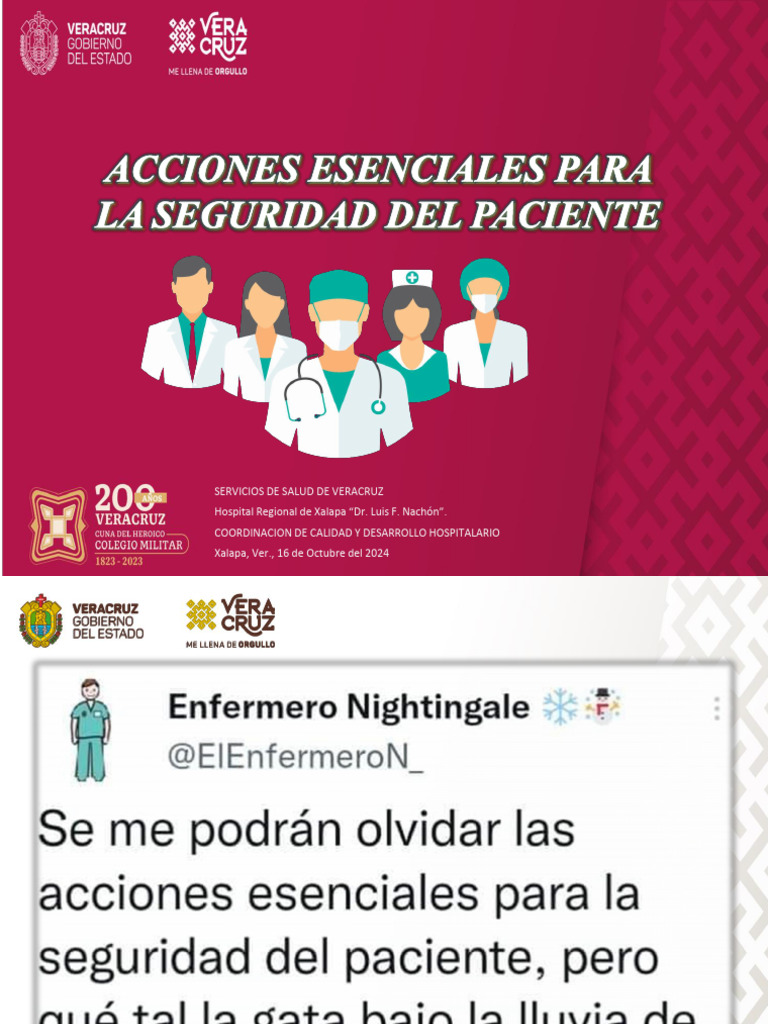 Seguridad del Paciente en Hospital Xalapa | PDF | Seguridad del ...