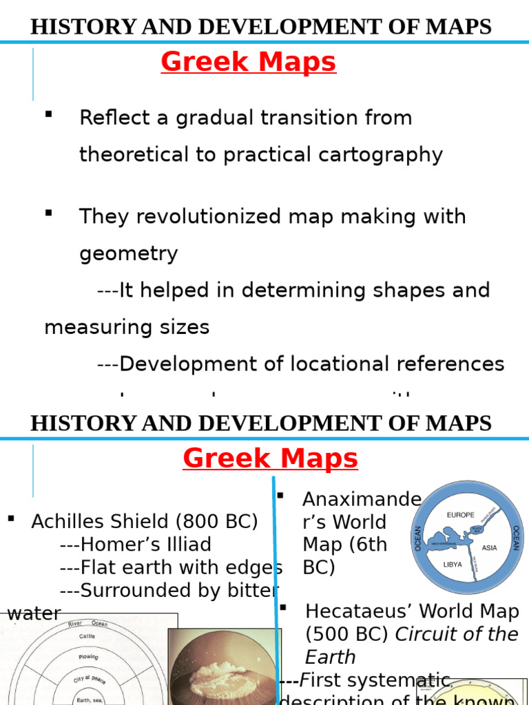 1, History - Development of Maps B | PDF | Cartography | Geography