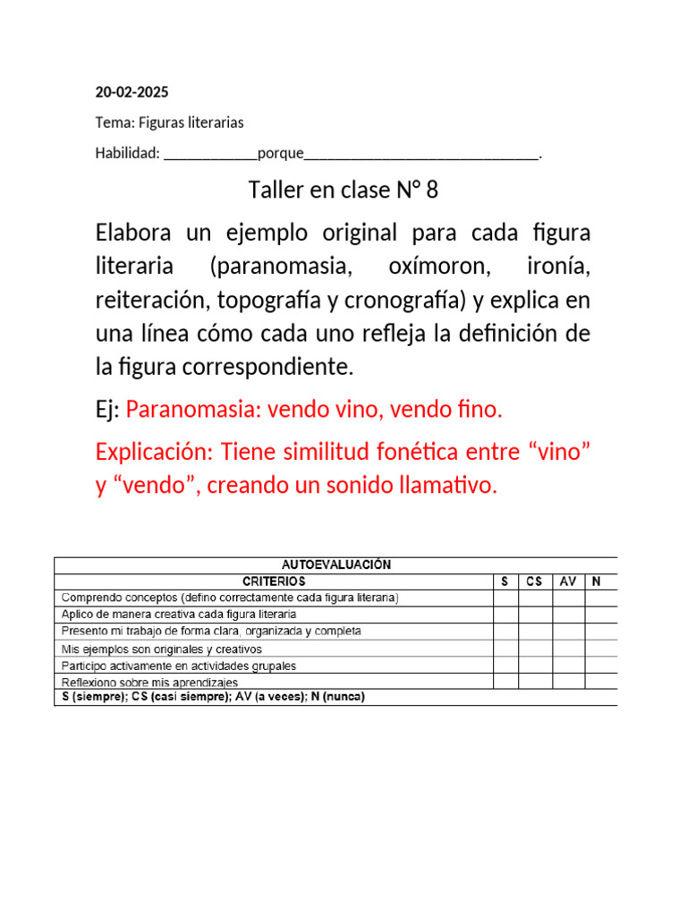 Ejemplos de Paranomasia y Otras Figuras | PDF