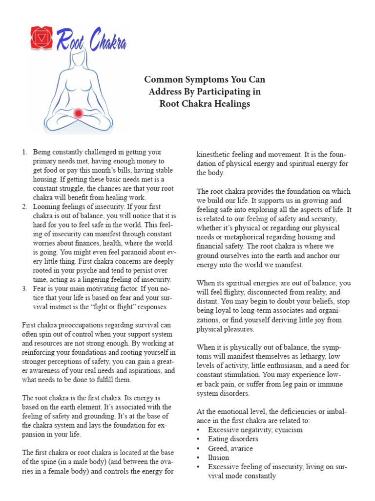 Root Chakra Info | PDF