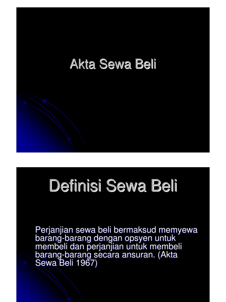 Akta Sewa Beli